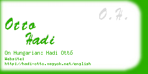 otto hadi business card
