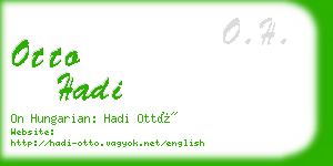 otto hadi business card